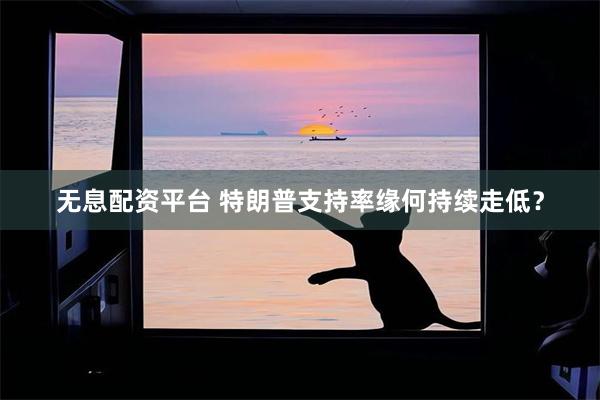 无息配资平台 特朗普支持率缘何持续走低？