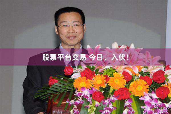 股票平台交易 今日，入伏！