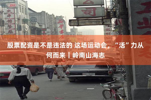 股票配资是不是违法的 这场运动会，“活”力从何而来｜岭南山海志