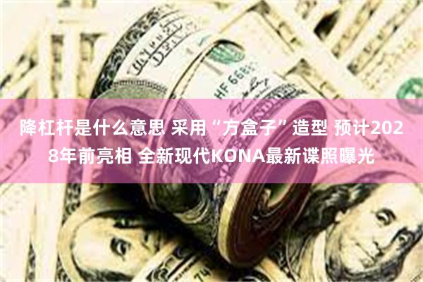 降杠杆是什么意思 采用“方盒子”造型 预计2028年前亮相 全新现代KONA最新谍照曝光