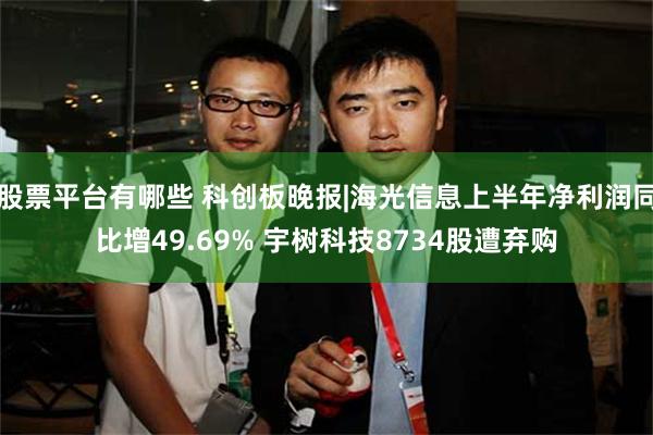 股票平台有哪些 科创板晚报|海光信息上半年净利润同比增49.69% 宇树科技8734股遭弃购